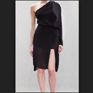 Acne Elaine Crepe Dress Black